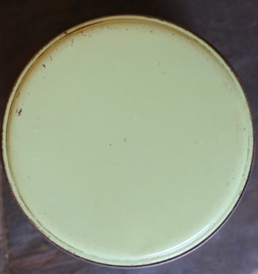 Thumbnail: Preloved Retro Willow tin canister, Pied Honey Eaters Tin, made in Australia.