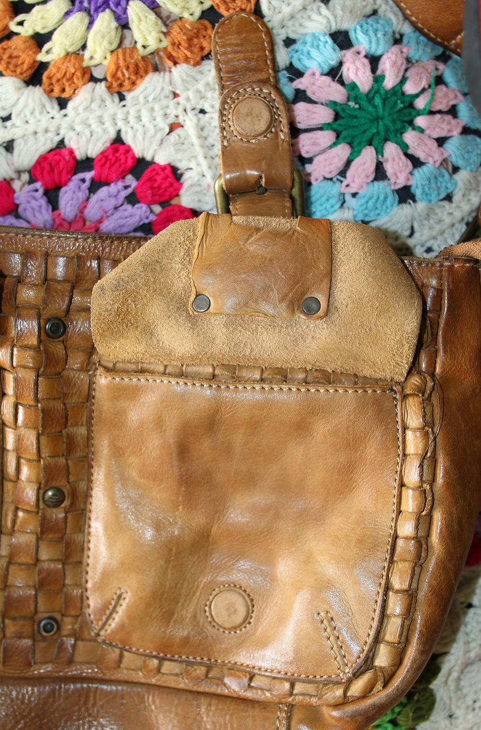 Miniatura: Preloved Kompanero Leather Handbag