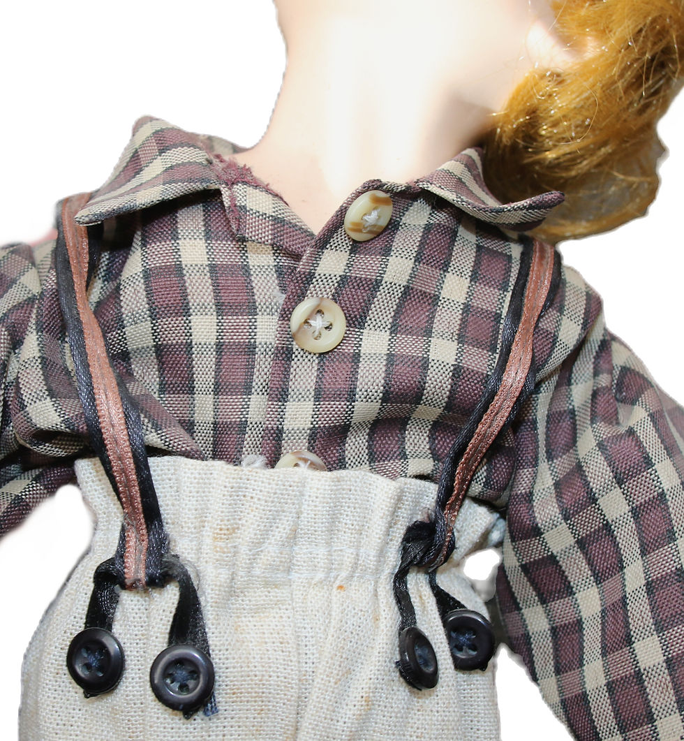 Thumbnail: Preloved Porcelain and cloth doll