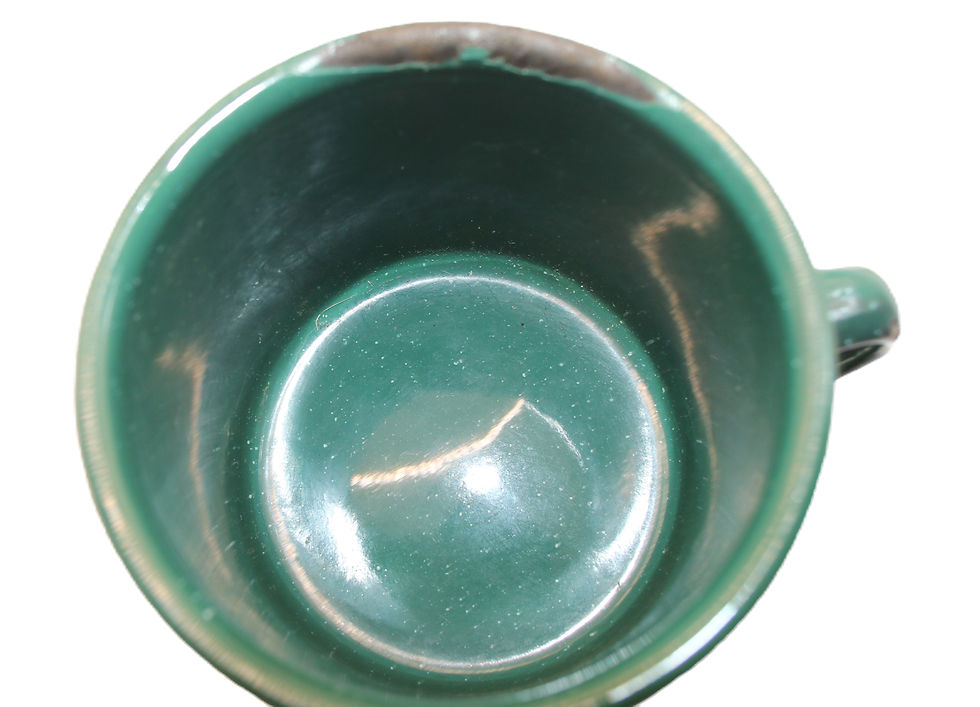 Миниатюра: Preloved Speckled Green Enamelware Mug, Enamelware Cup