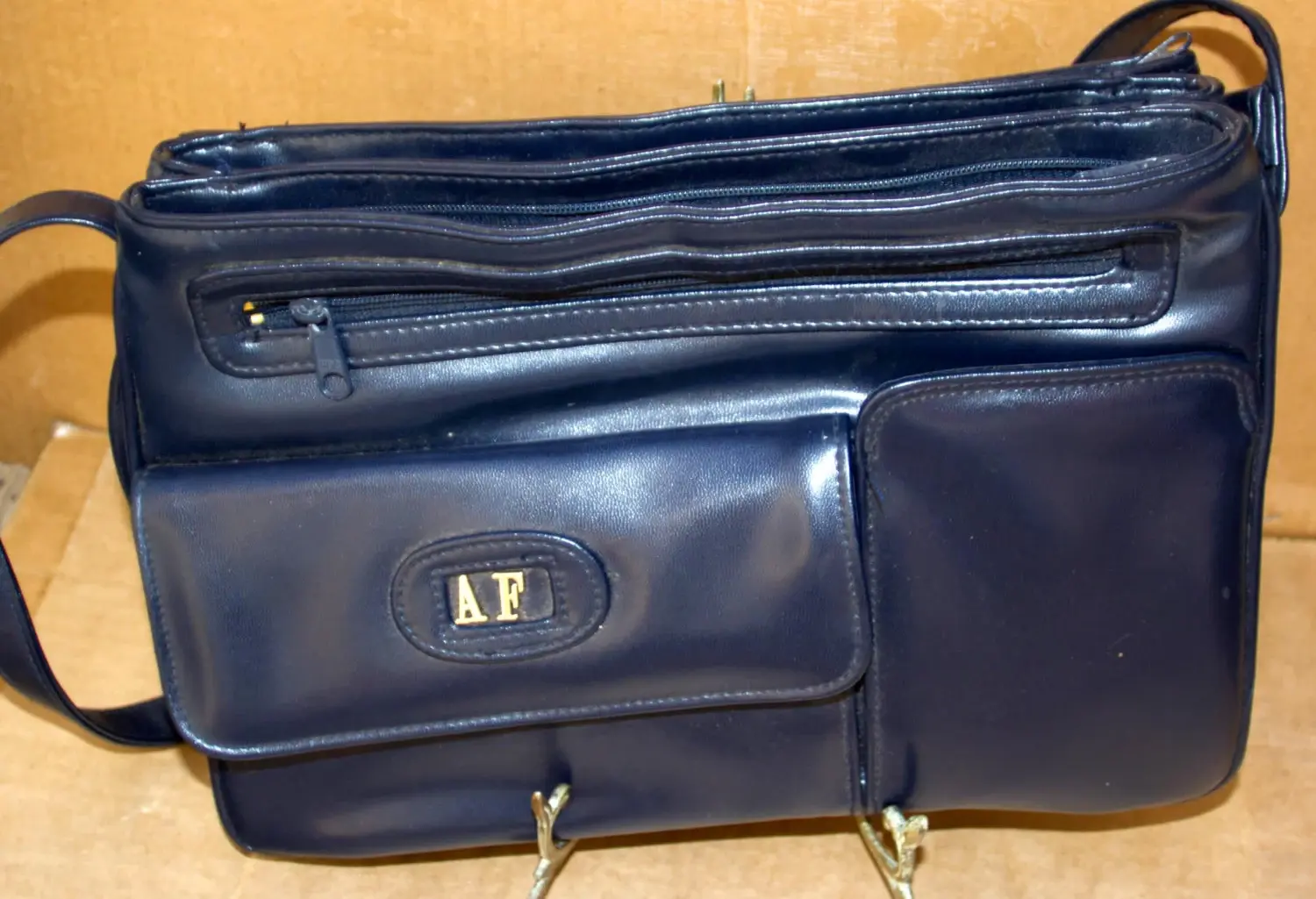 Preloved Vintage Gold Crest handbag