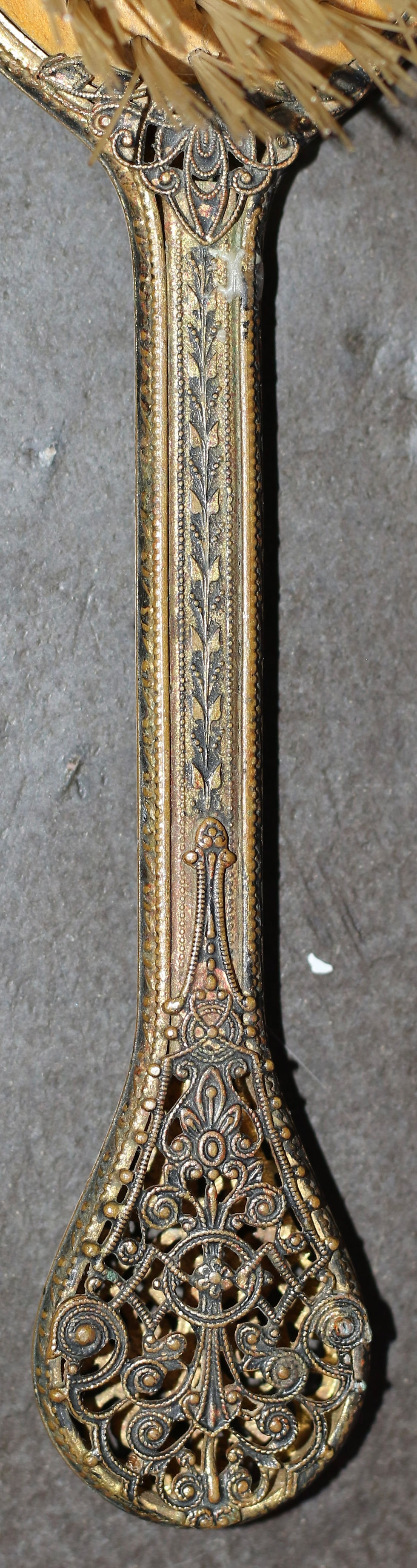 Μικρογραφία: Preloved Victorian Antique Ornate Filigree Hairbrush