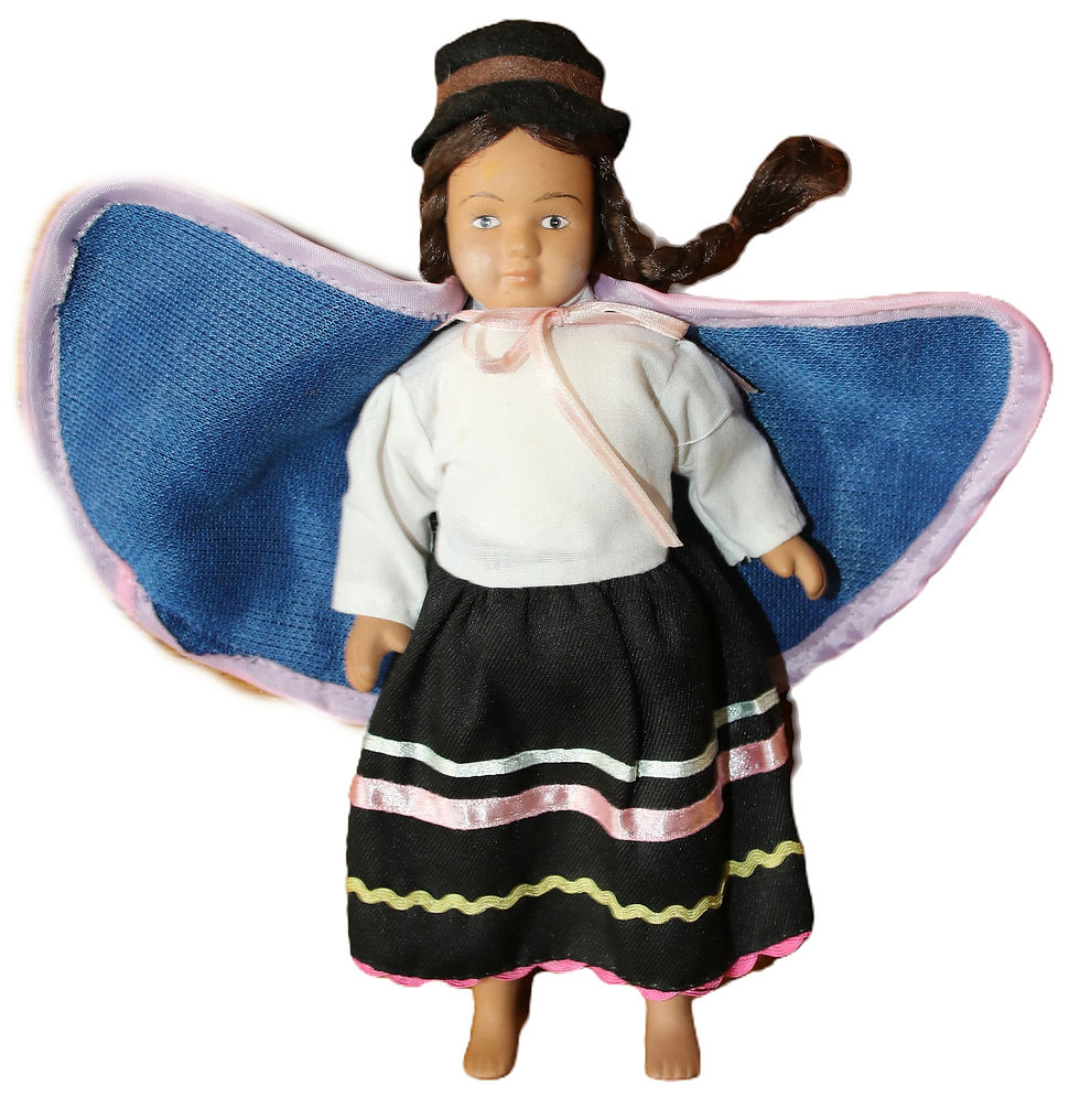 縮圖：Preloved Dolls House Doll, Porcelain doll, Not to scale