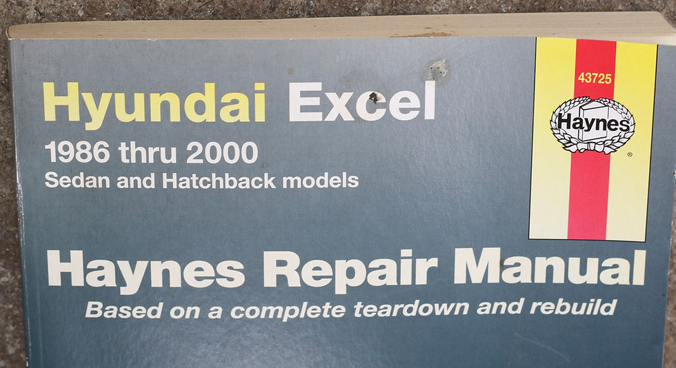 Miniaturbild: Haynes Repair Manual for Hyundai Excel 1986-2000