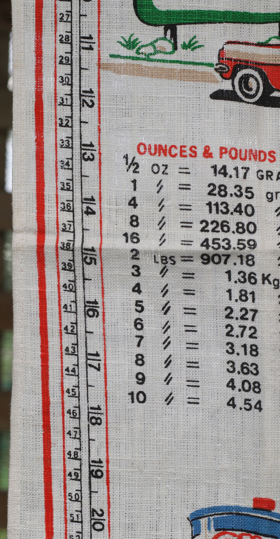 Thumbnail: Preloved Vintage"Going Metric" Souvenir Tea Towel