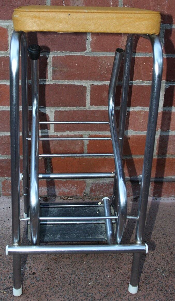 Miniature : Preloved Namco Stool, Retro metal stool