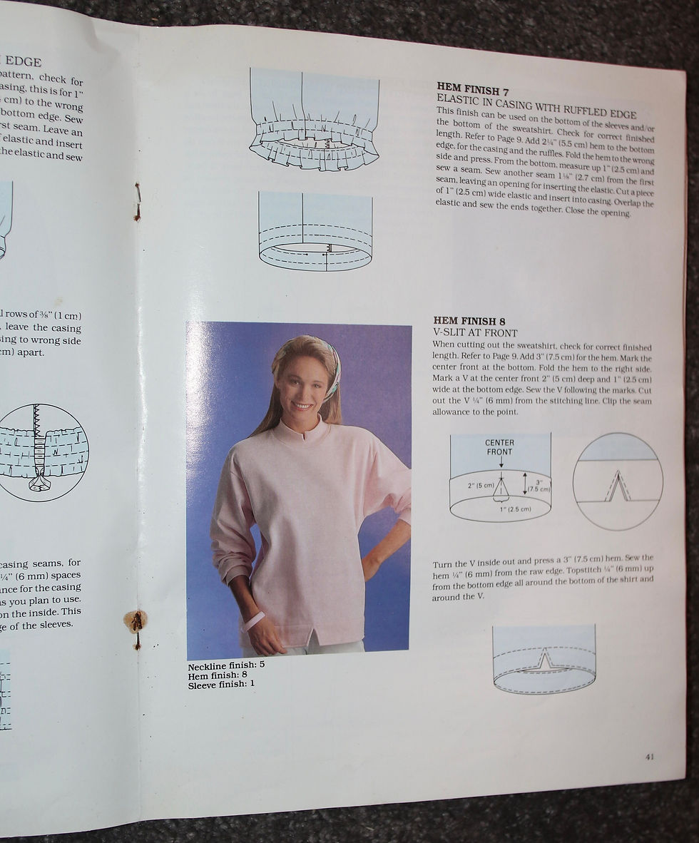 Миниатюра: Preloved Kwik Sew Sweatshirts Unlimited by Kerstin Martensson, Master Pattern