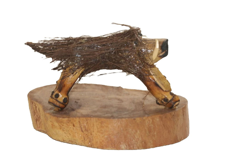 Миниатюра: Preloved Wild Pig Ornament, Kitsch Ornament, Kitsch Figurine, Kitsch Boer