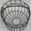 Миниатюра: Preloved Vintage Wire basket , Wire egg basket, Metal Basket with Leaf