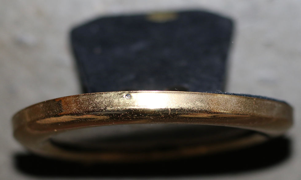 Miniature : Preloved Oval Brass Frame