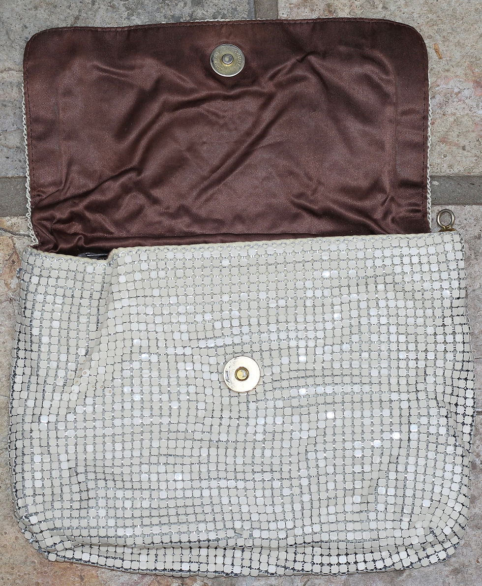 Μικρογραφία: Preloved Vintage Aluminium Mesh Bag, Glomesh-style Purse