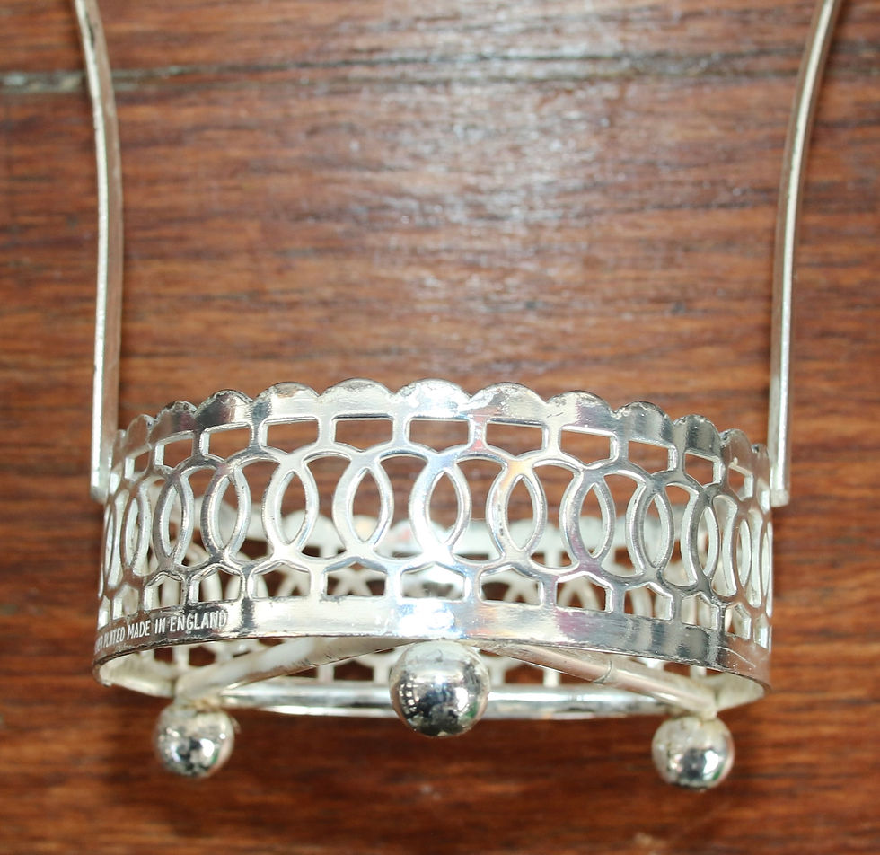 Miniatura: Preloved Enoch Wedgwood Tunstall  Sugar Bowl with Metal Stand