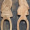 Miniatura: Preloved Hand-carved Wooden Spoon And Fork For Wall Display, Bird Salad Servers