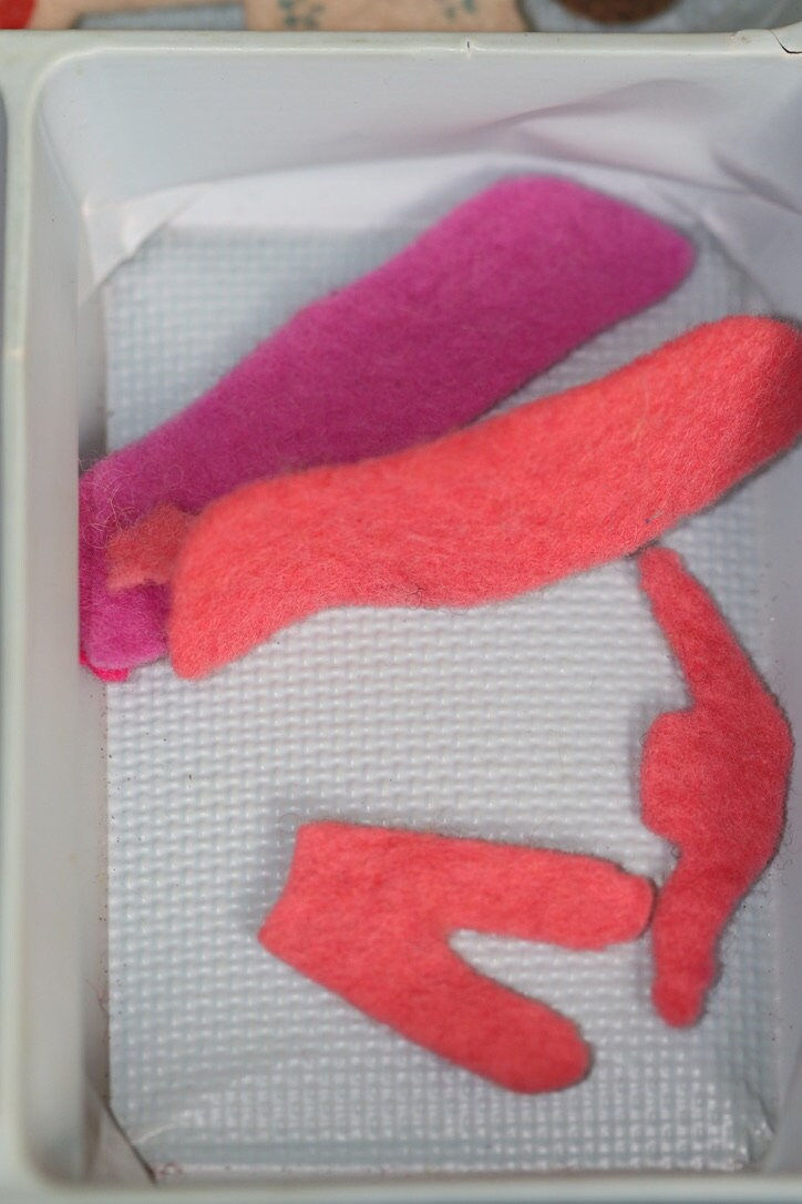 Thumbnail: Preloved Fuzzy-Felt Hospital in original box, instructions included.