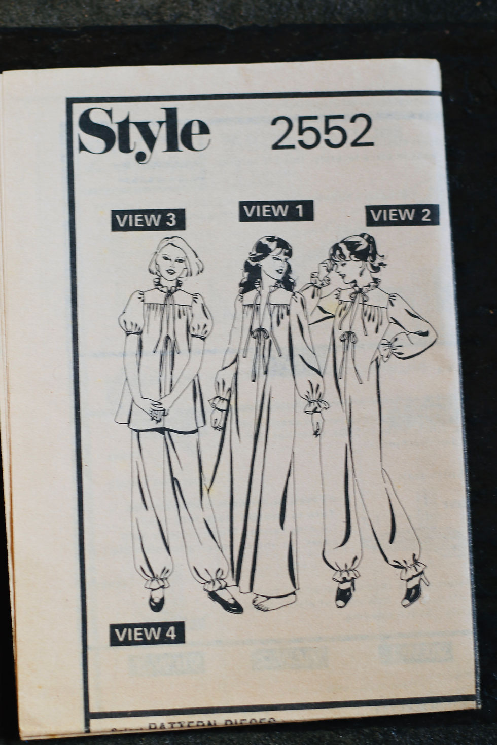 Thumbnail: Preloved Vintage Style 2552 Size 14 Nightdress and Pyjamas OOP Sewing Pattern