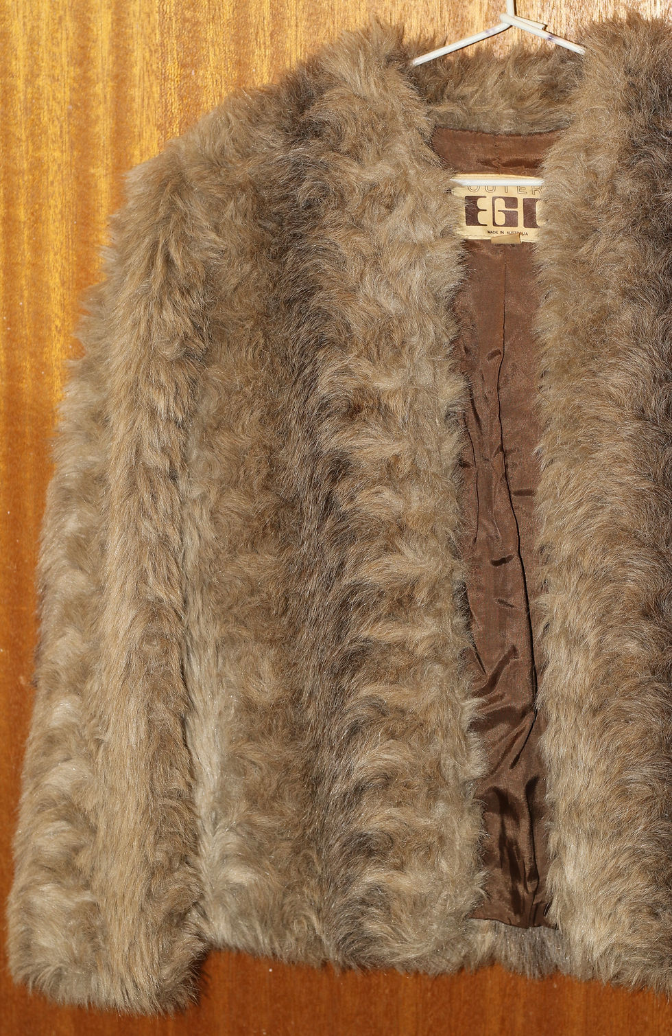 Миниатюра: Vintage 70s OUTER EGO Faux Fur Jacket - Made in Australia Size 10 Shaggy Boho