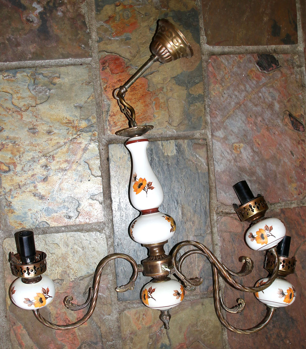 Миниатюра: Preloved Vintage ceiling light fitting, no shades