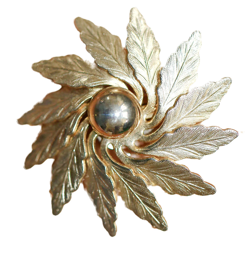 Preloved Vintage Pair of Clip-On metal earrings