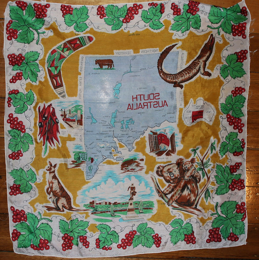 Miniaturbild: Preloved South Australia Souvenir Scarf , South Australia Scarf