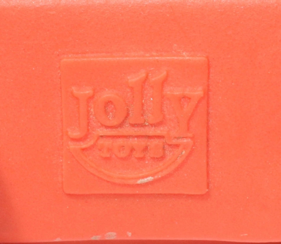 Miniatura: Preloved Vintage plastic Jolly Toys toy tractor with a pull-along trailer