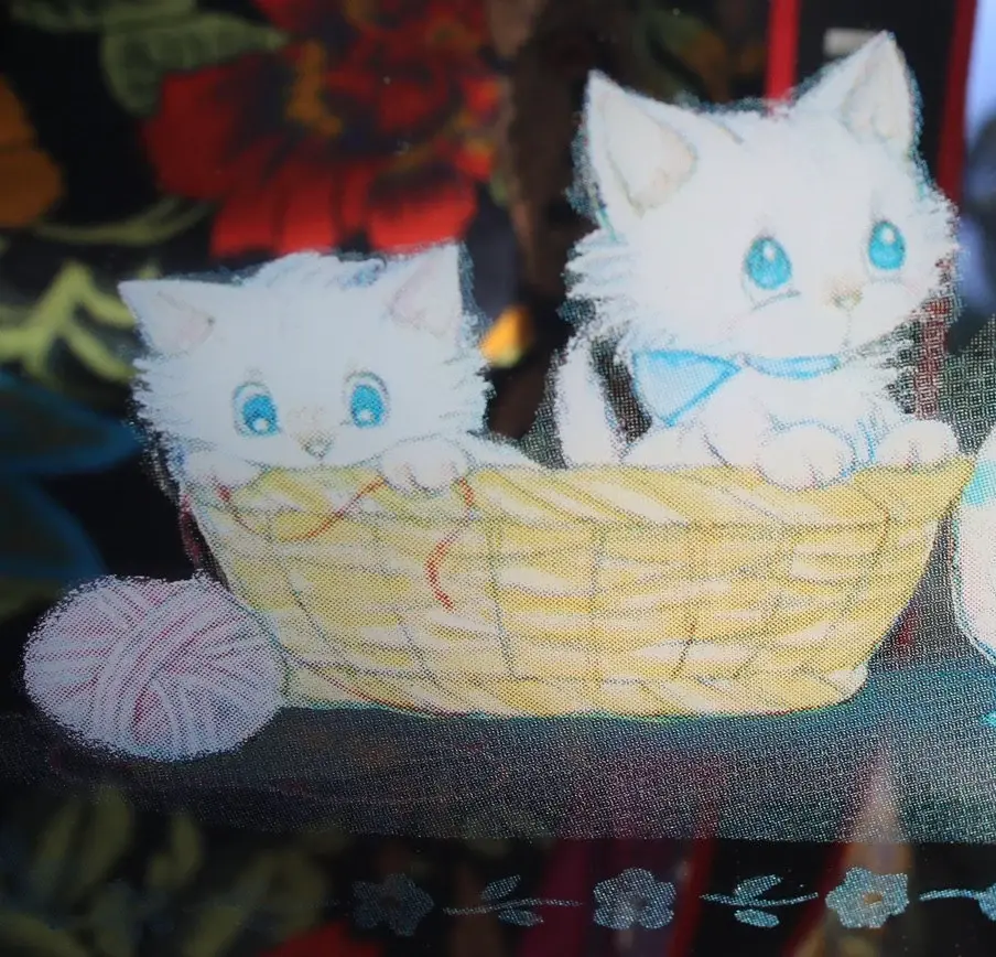 Miniaturbild: Preloved Religious, God, Prayer Wall , Vintage girl in prayer mirror