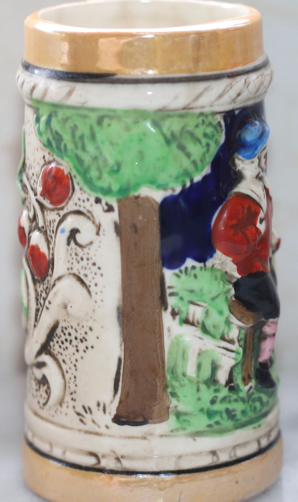 縮圖：Preloved Ceramic mini tankard, ceramic stein, Beer Mug