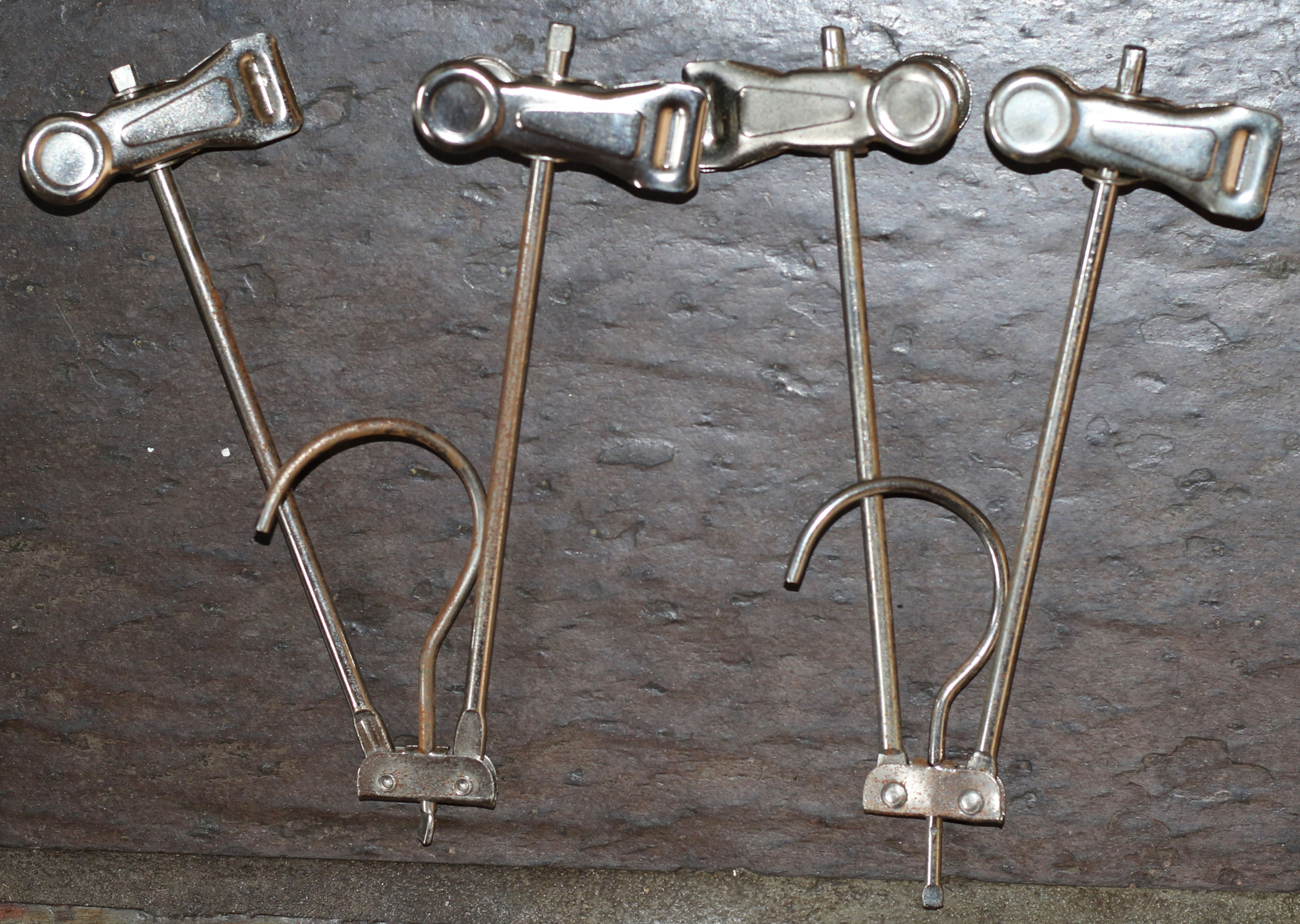 Preloved Folding Metal Coathangers, Folding Skirt Hangers