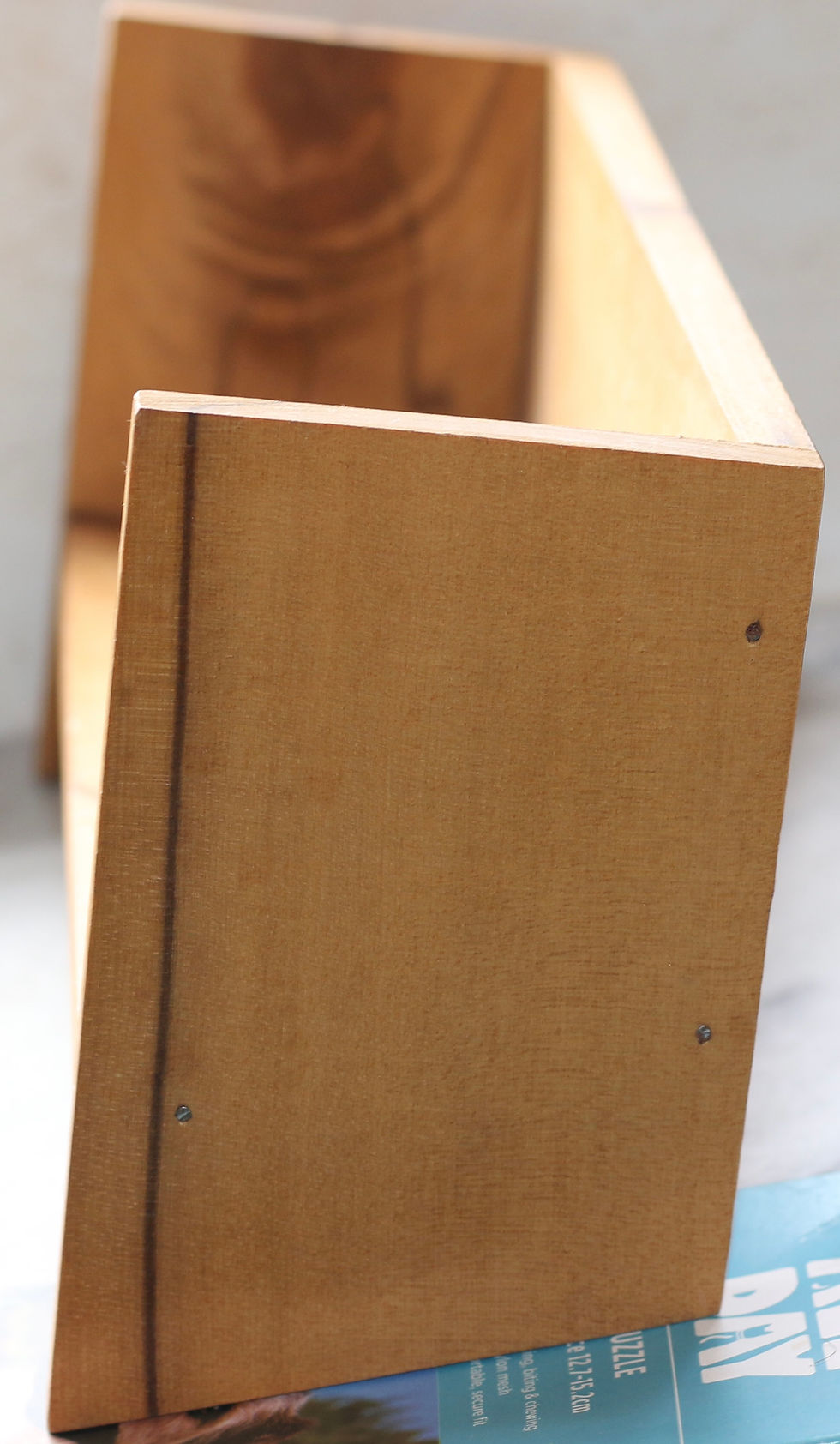 Miniatura: Preloved Small Wooden Shelf, Benchtop Wood Shelf