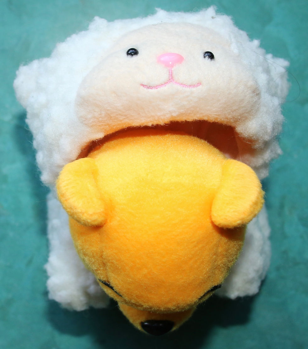 Thumbnail: Preloved Winnie the Pooh dressed in a Lamb Costume Toy