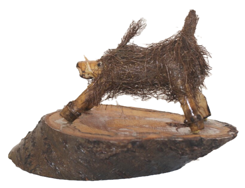 Miniatura: Preloved Wild Pig Ornament, Kitsch Ornament, Kitsch Figurine, Kitsch Boer