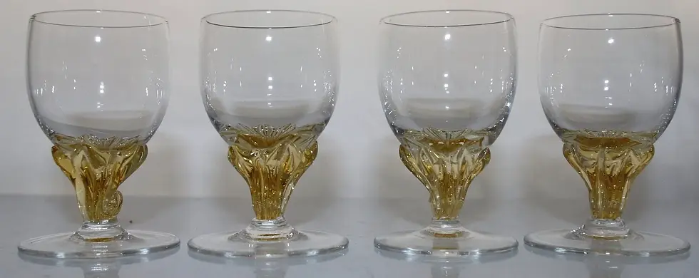 Miniatura: Preloved Set of Four Glasses, Sherry Glasses