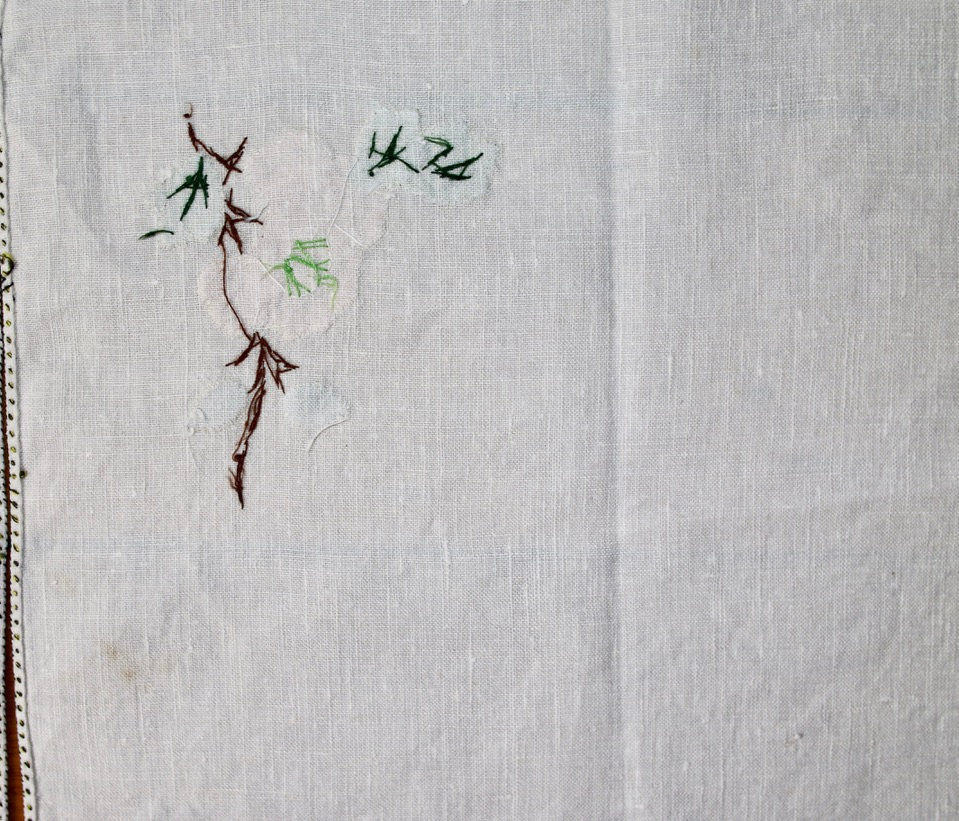 Miniature : Preloved Set of six cotton floral napkins