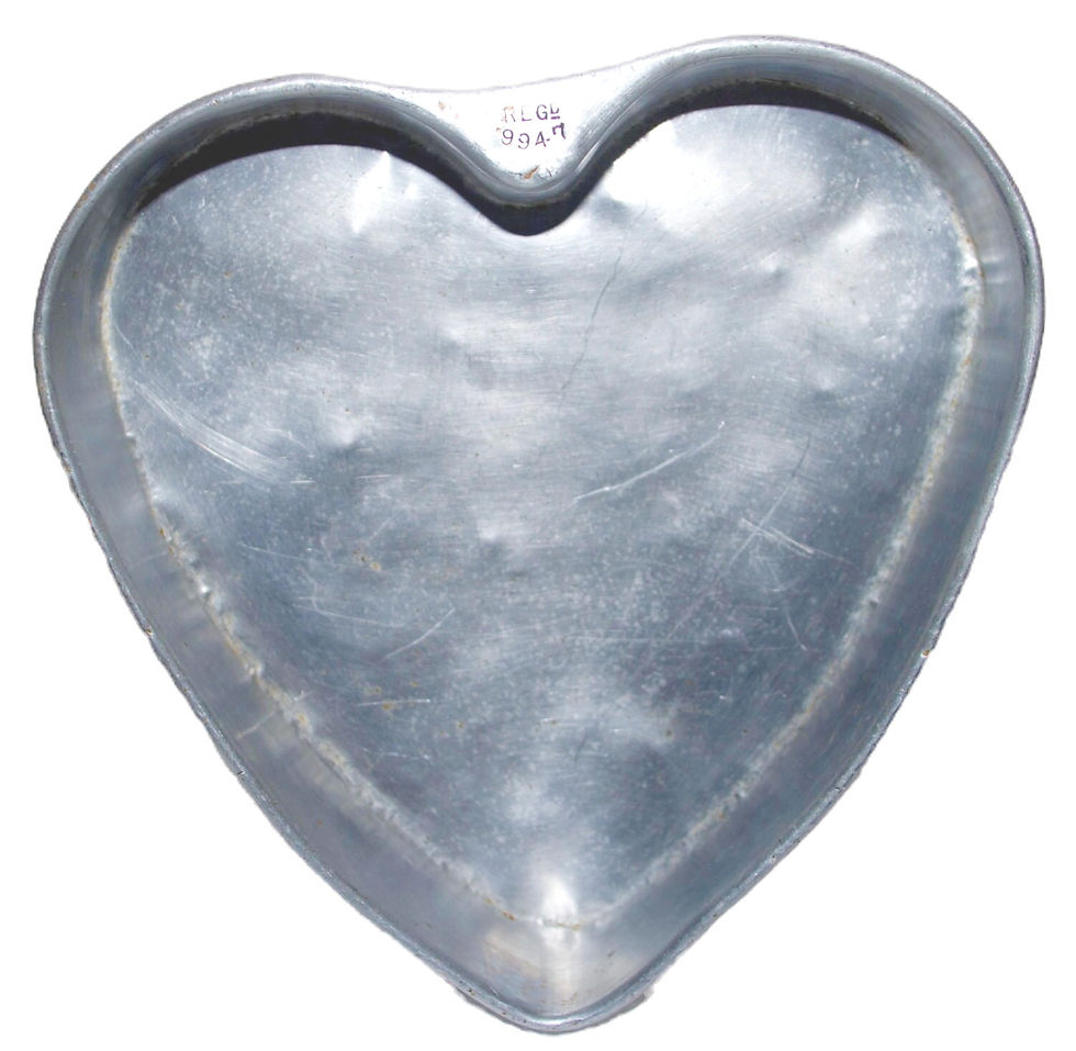 Preloved Vintage Heart Shaped Cake Tin