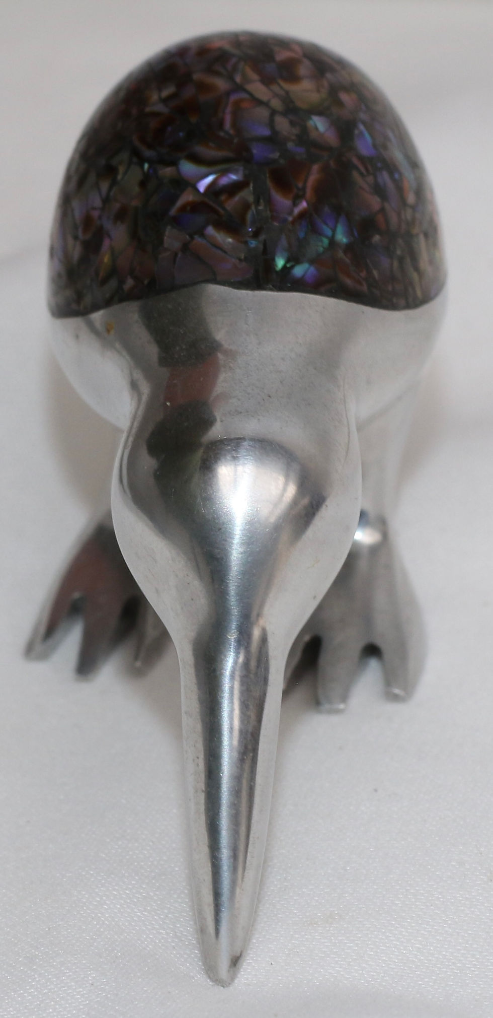 Thumbnail: Preloved Paua Shell and Metal Kiwi Bird Ornament