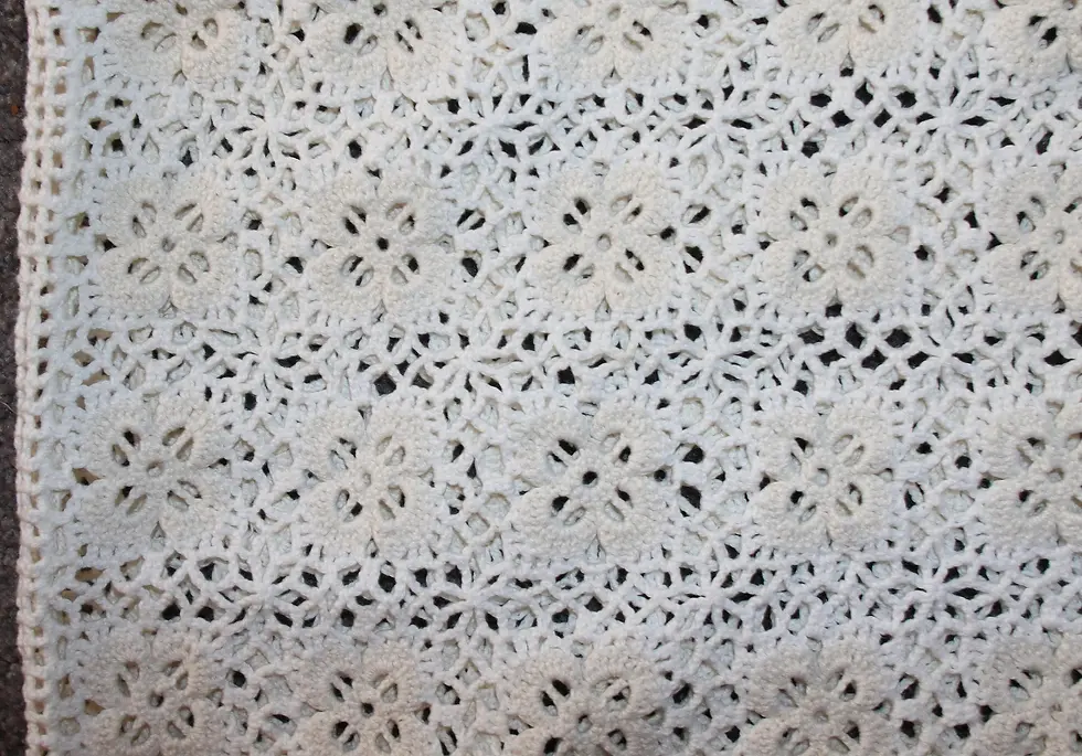 Thumbnail: Preloved Crocheted Handbag, Woollen Handbag, Crocheted Shoulder bag