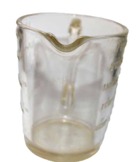 Miniatura: Preloved Vintage glass measuring jug with spout