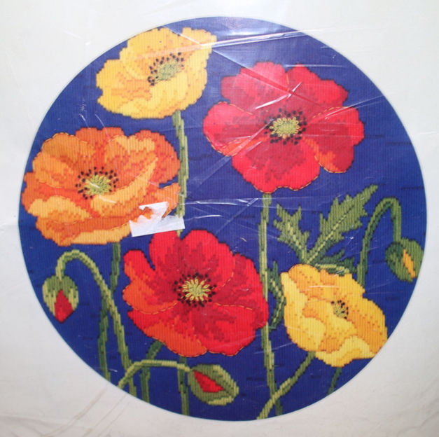 Thumbnail: Preloved Anchor Semco Kit 6000 3245 Poppies Long Stitch Originals