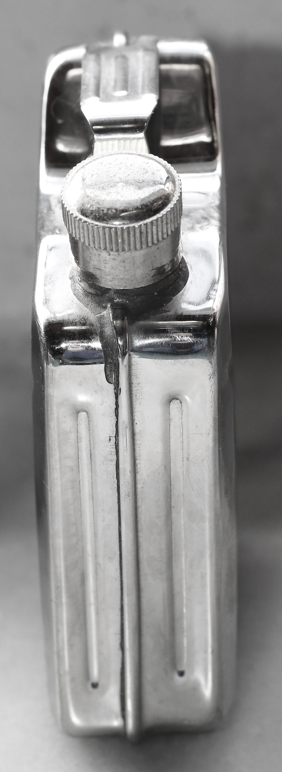 Miniaturbild: Preloved  Stainless Steel Hip Flask, miniature military fuel jerry can hip flask