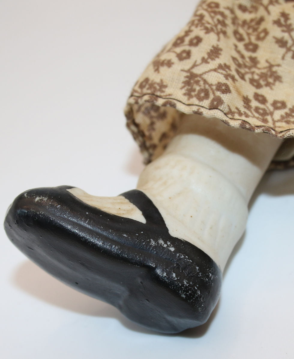Thumbnail: Preloved Porcelain and cloth  doll