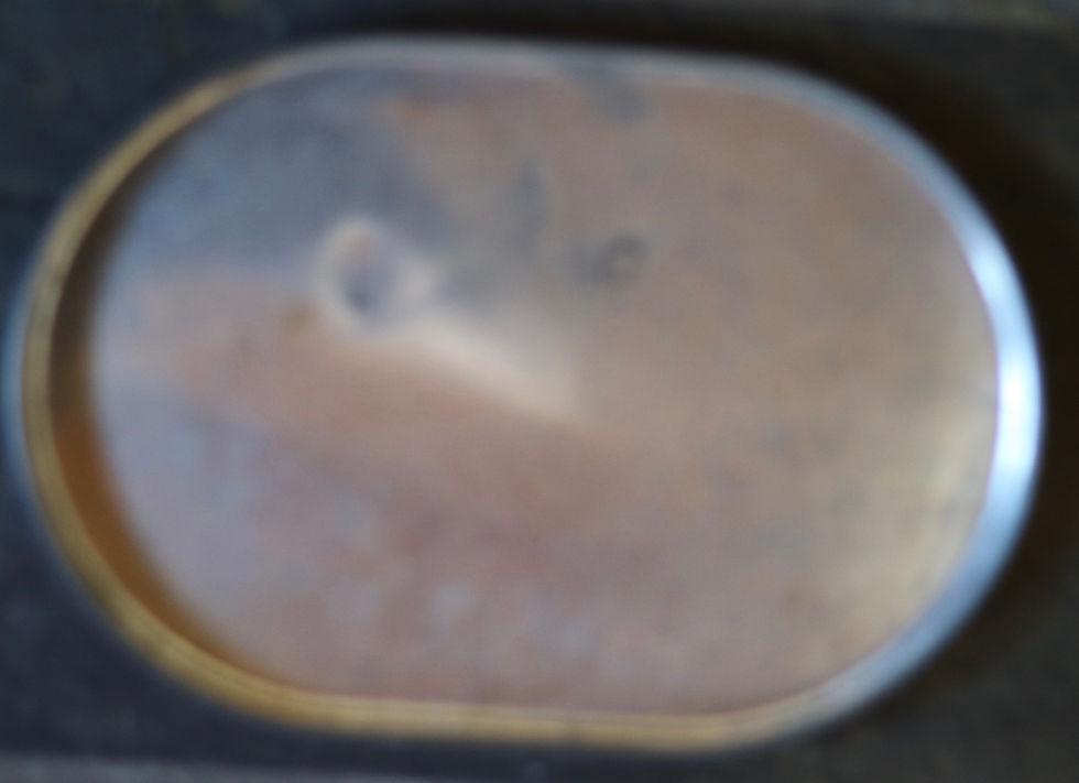 Miniatura: Preloved Vintage Arnott's "Delivery" Oval-Shaped Biscuit Tin with Sticker