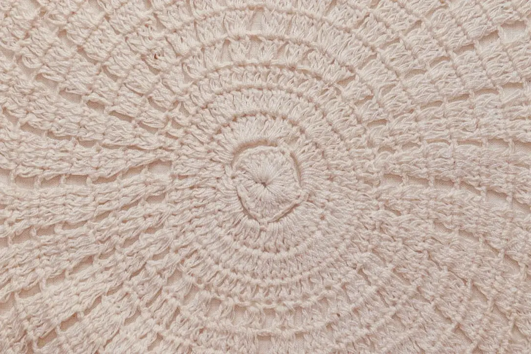 Preloved Laced Crochet Cushion Cover, Laced Cushion Cover