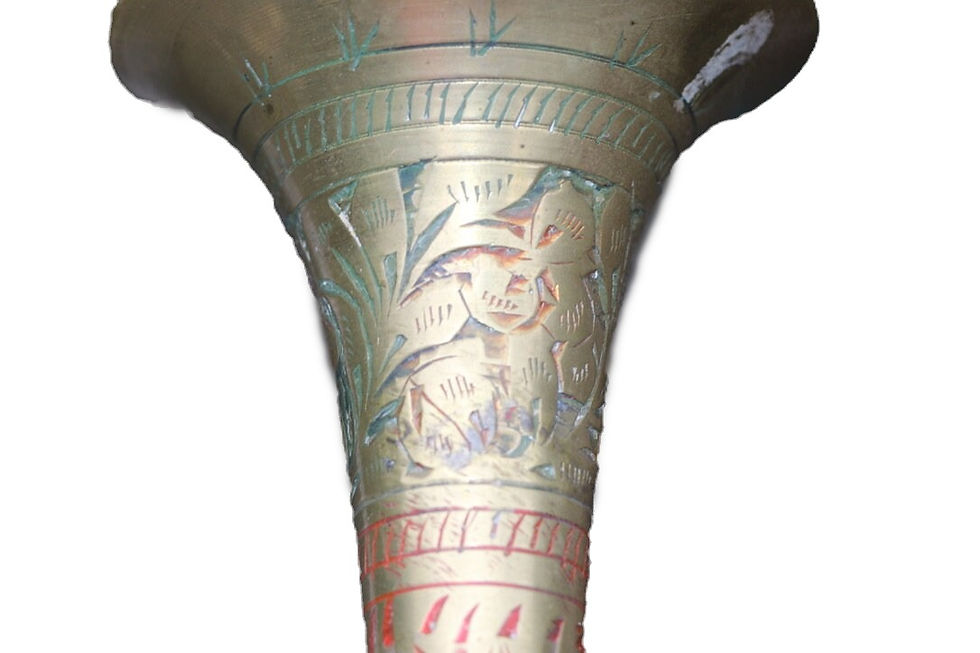 縮圖：Preloved Vintage Brass Vase, Brass Decor
