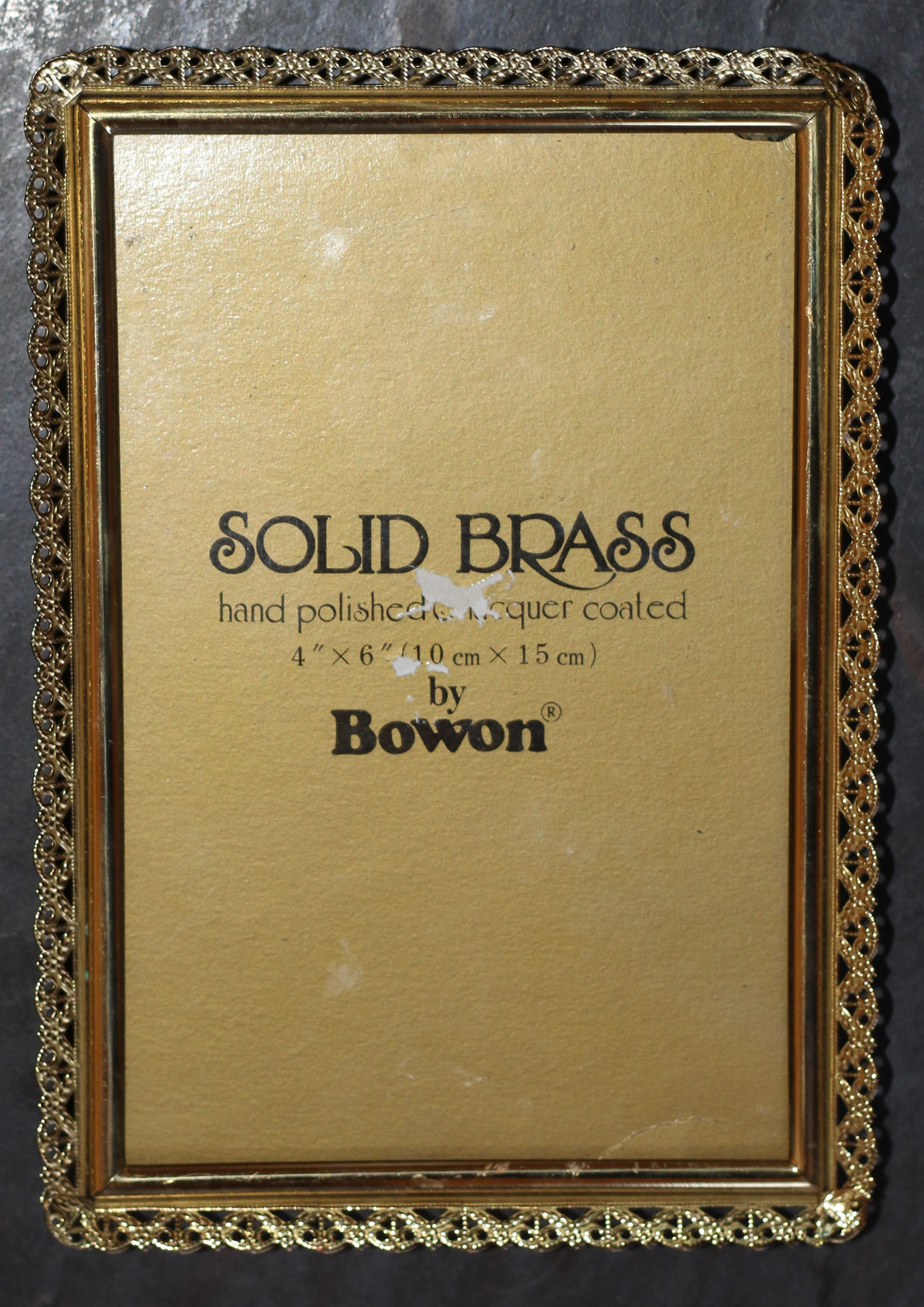 Preloved Brass Picture Frame, Brass Bowon Photo Frame