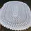 Thumbnail: Preloved Crochet Lace tablecloth, Crochet Tablecloth, Oval Tablecloth