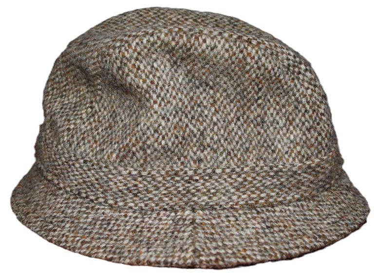Miniatura: Preloved Vintage Harris Tweed Hat, 6 3/4 55 Small Country-Style Hat