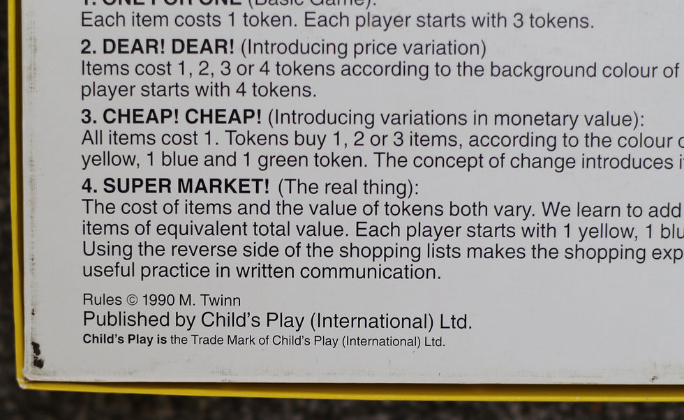 縮圖：Preloved Vintage game, Super Market.