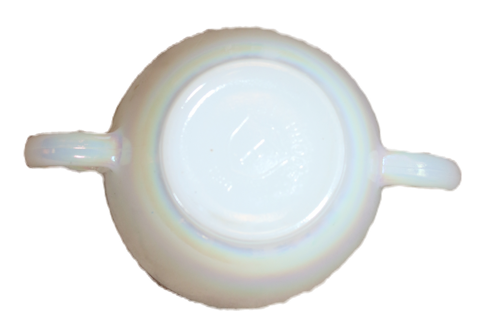 Miniatura: Preloved Fire-King Double Handled Cup, Opalescent Federal Heat Proof Cup With