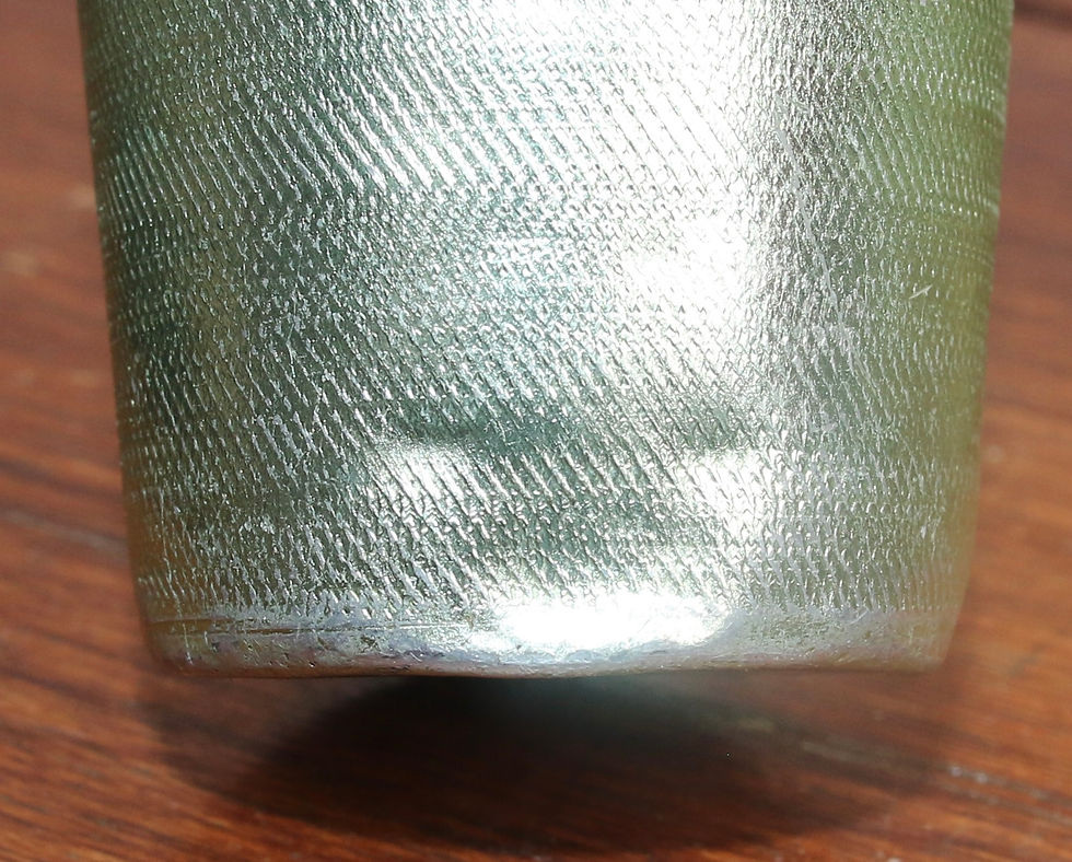 Miniatura: Preloved Set of three anodised metal beakers