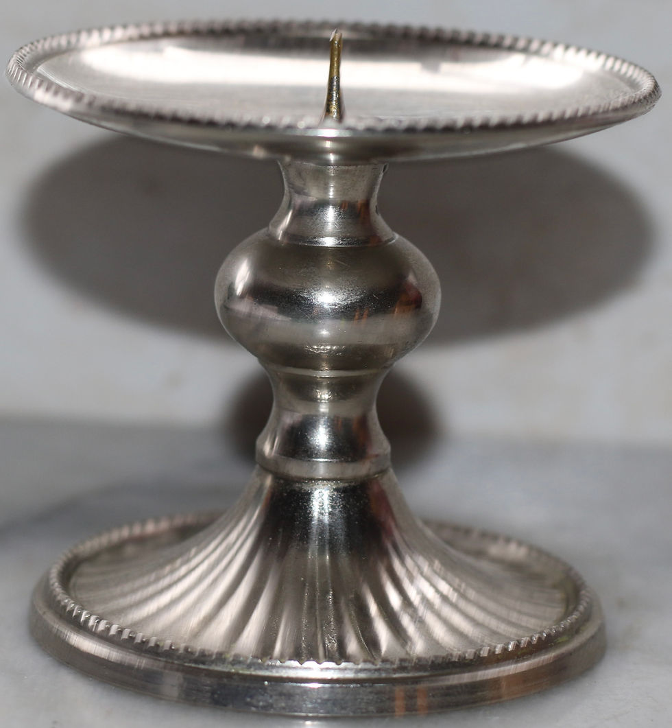 Miniatura: Preloved Metal Candlestick Holder, Metal Candle Holder