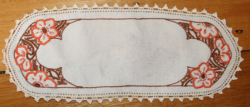 Миниатюра: Preloved Embroidered sandwich tray